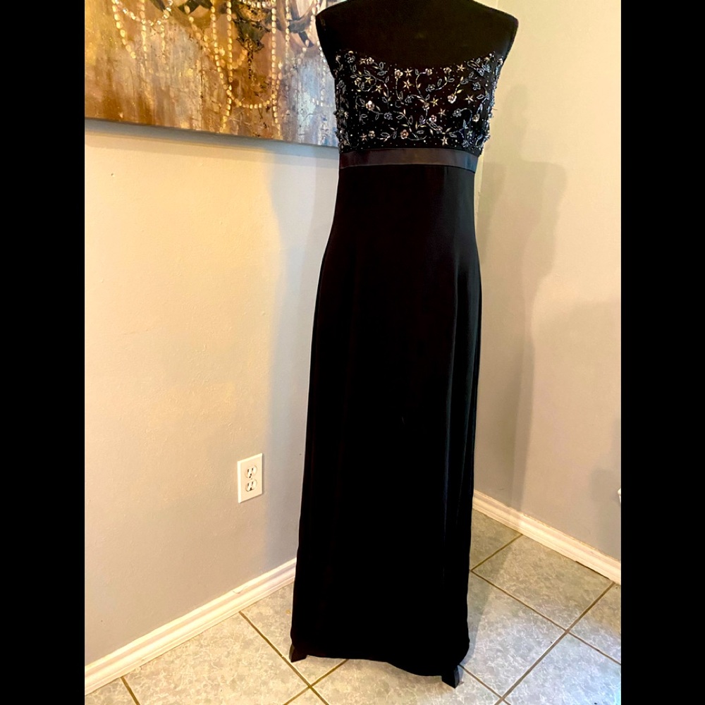 EUC OC OC Strapless Beaded Evening Dress